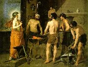 VELAZQUEZ, Diego Rodriguez de Silva y The Forge of Vulcan we USA oil painting reproduction